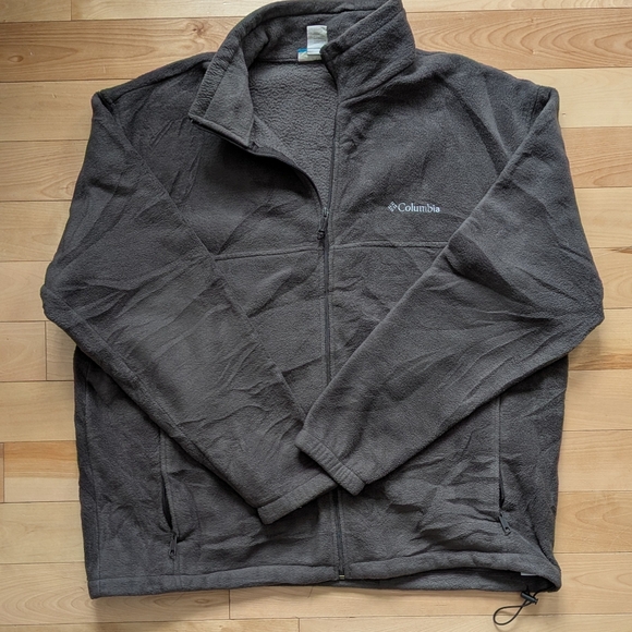 Columbia Other - Columbia Men's Dark Gray/Brown Fleece Jacket